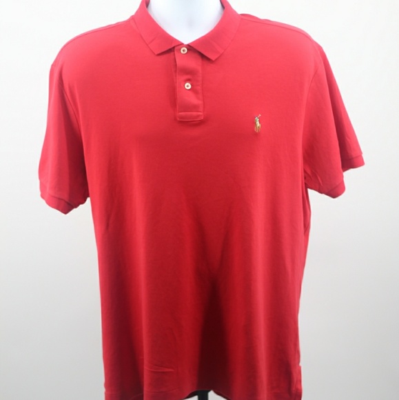 Men's red Polo Ralph Lauren shirt - Picture 2 of 3